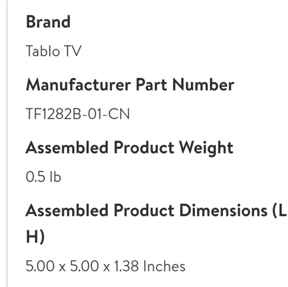 New Tablo 4th Gen 2-Tuner - 128GB Over-The-Air [OTA] Digital Video Recorder [DVR - Picture 2 of 2